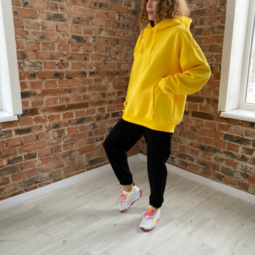 LaLaPrint Худі жіноче оверсайз з начосом