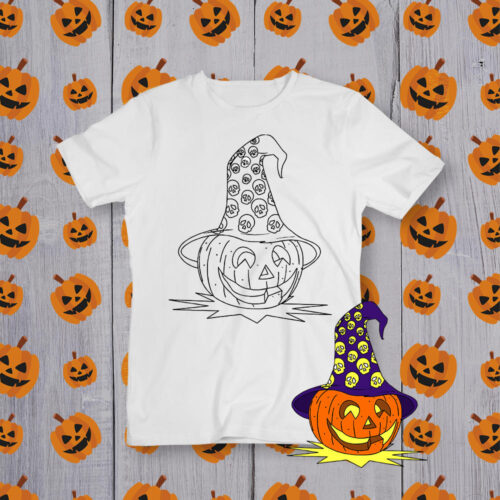 Футболка розмальовка Хеллоуїн