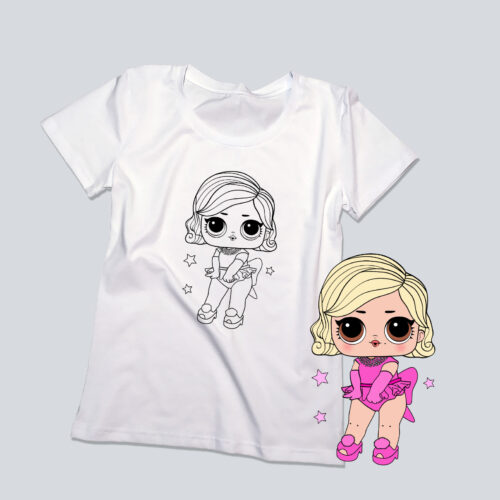 Футболка розмальовка Лола №2