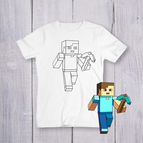 Футболка розмальовка Майнкрафт №4