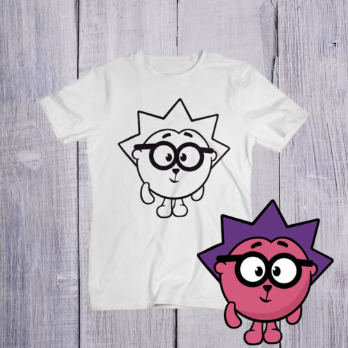 Футболка розмальовка Їжачок