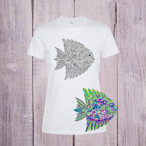 Футболка розмальовка Антистрес №8