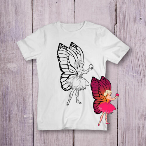 Футболка розмальовка Для дівчаток №10