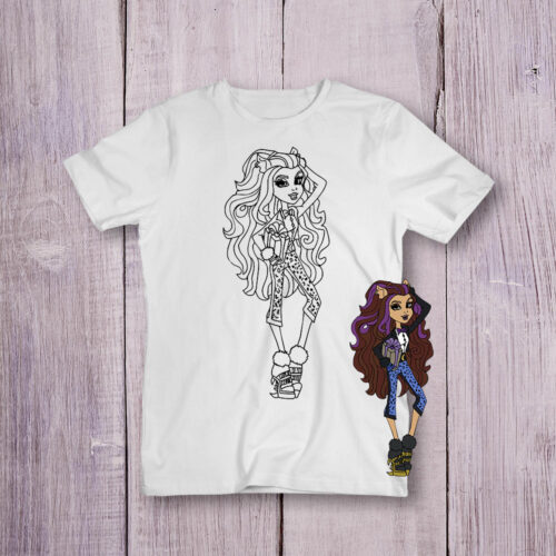 Футболка розмальовка Для дівчаток №13