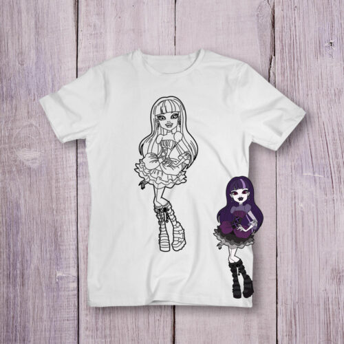 Футболка розмальовка Для дівчаток №14