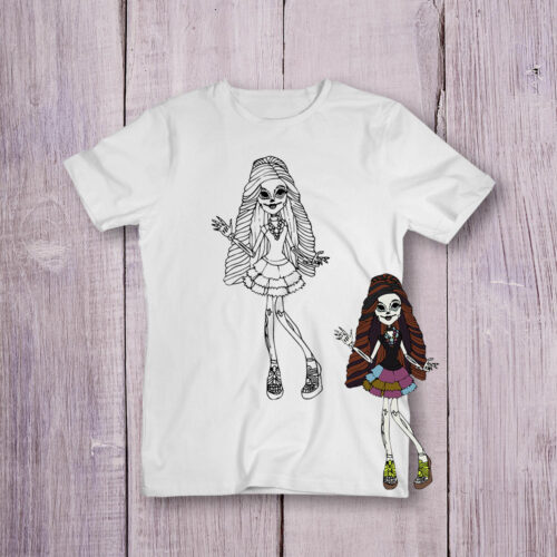 Футболка розмальовка Для дівчаток №2