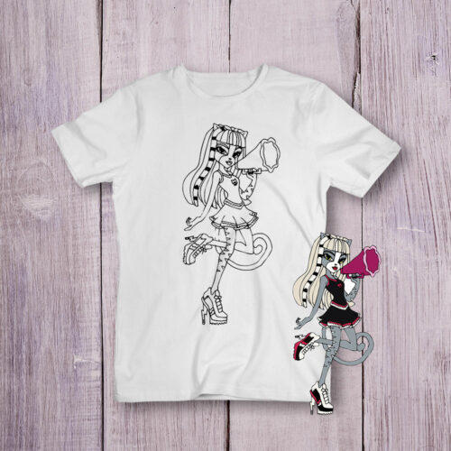 Футболка розмальовка Для дівчаток №4