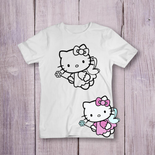 Футболка розмальовка Hello Kitty №1