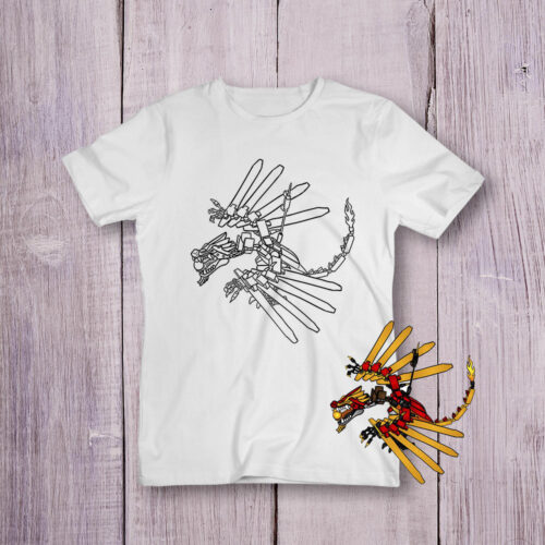 Футболка розмальовка Ніндзьяго №3