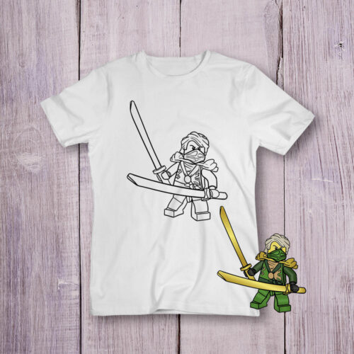 Футболка розмальовка Ніндзьяго №4