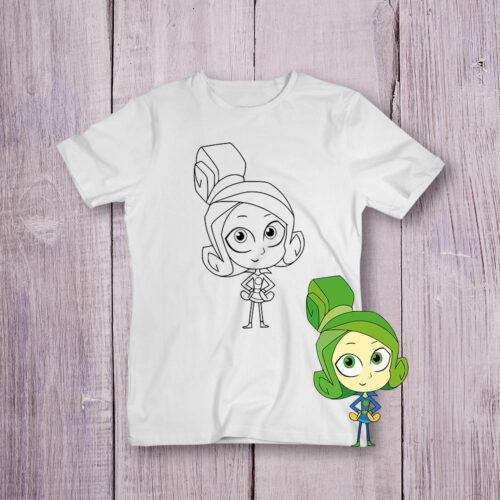 Футболка розмальовка Фіксіки №3