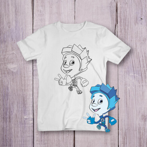 Футболка розмальовка Фіксіки №5