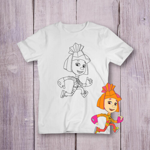 Футболка розмальовка Фіксіки №6