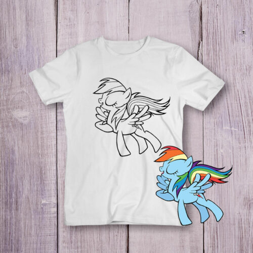 Футболка розмальовка Поні №3