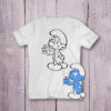 Футболка розмальовка Смурфіки №1