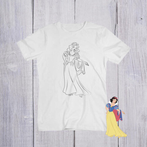 Футболка розмальовка Білосніжка