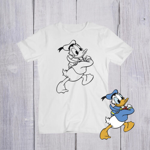 Футболка розмальовка Дональд Дак