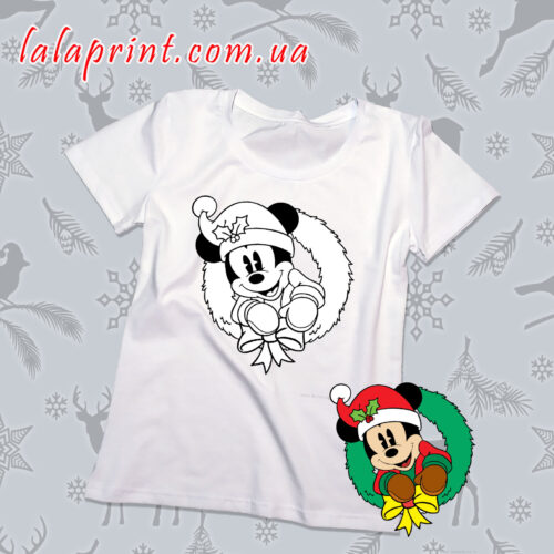 Футболка розмальовка Міккі Маус
