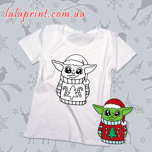 Футболка розмальовка Бейбі Йода