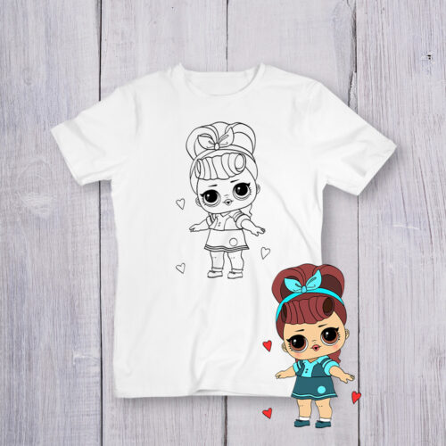 Футболка розмальовка Лола