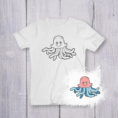 Футболка розмальовка Морська №1