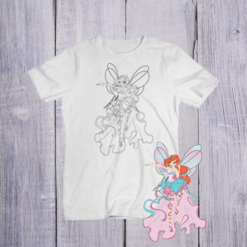 Футболка розмальовка Блум