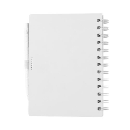 Записник А6 на пружині з ручкою Plane