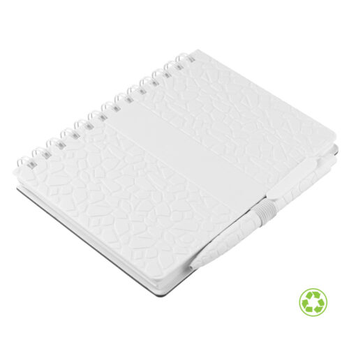 Записник А6 на пружині з ручкою Plane