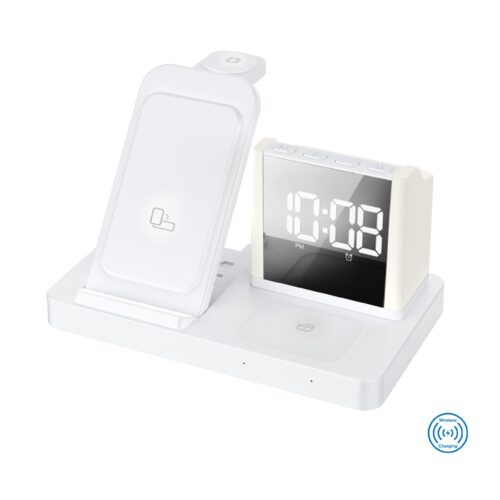 Бездротовий зарядний пристрій з годинником Time Dock