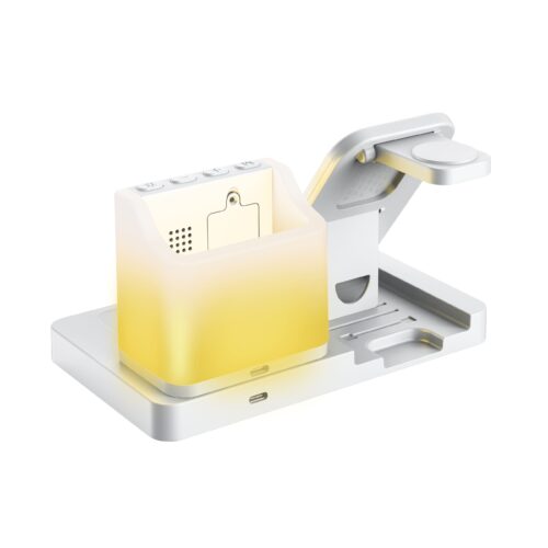 Бездротовий зарядний пристрій з годинником Time Dock