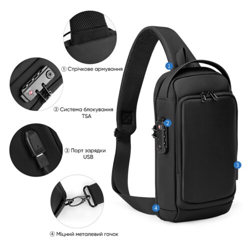 Рюкзак на одне плече Seven